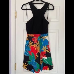 Alice + Olivia Tropical Minidress with cutouts